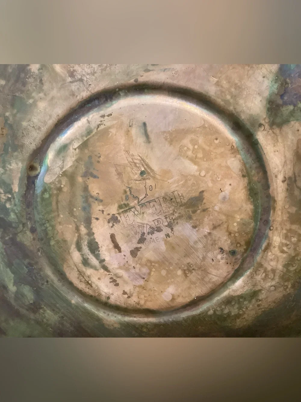 🟠 Vintage - Paul Revere Copper Crafted Tea Pot - Tea Kettle - Rome NY - Unique